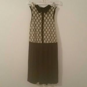 Kensie Polka Dot Lace Sleeveless dress